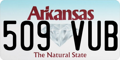 AR license plate 509VUB