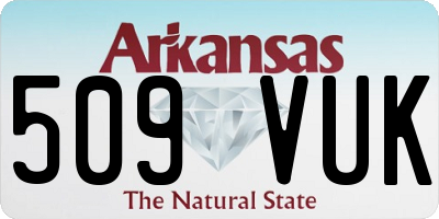 AR license plate 509VUK