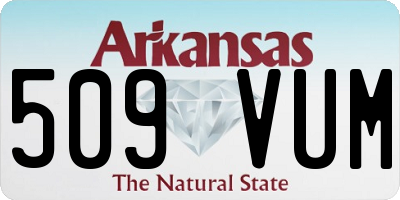 AR license plate 509VUM