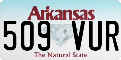 AR license plate 509VUR