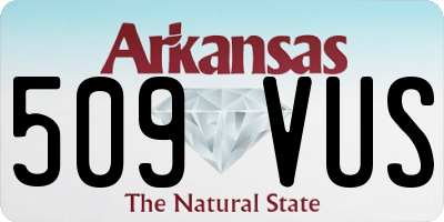 AR license plate 509VUS