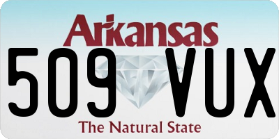 AR license plate 509VUX