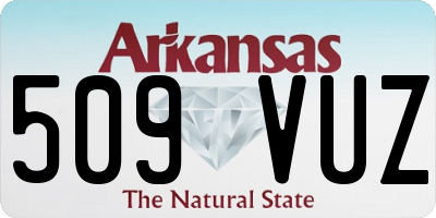 AR license plate 509VUZ