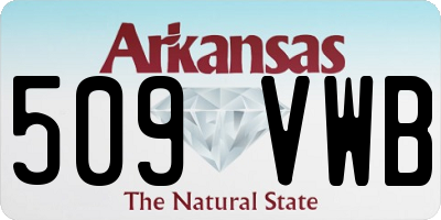 AR license plate 509VWB