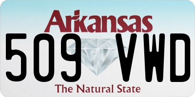 AR license plate 509VWD