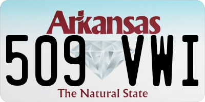 AR license plate 509VWI