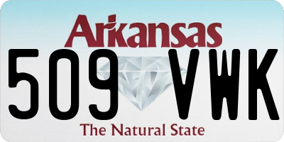 AR license plate 509VWK