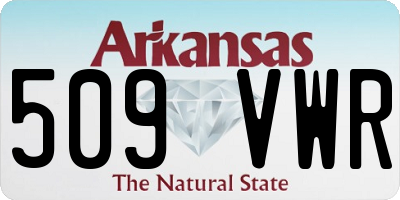 AR license plate 509VWR
