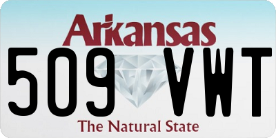 AR license plate 509VWT