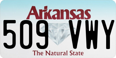 AR license plate 509VWY