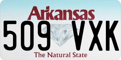AR license plate 509VXK