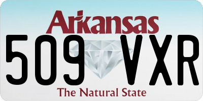 AR license plate 509VXR