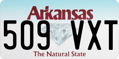 AR license plate 509VXT