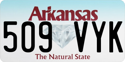 AR license plate 509VYK