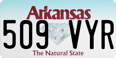 AR license plate 509VYR