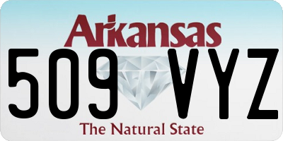 AR license plate 509VYZ