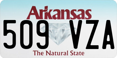 AR license plate 509VZA