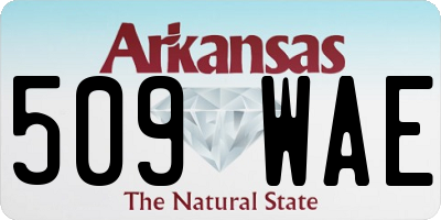 AR license plate 509WAE