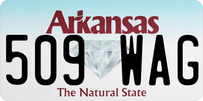 AR license plate 509WAG
