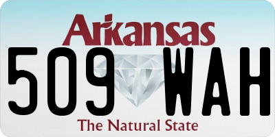AR license plate 509WAH