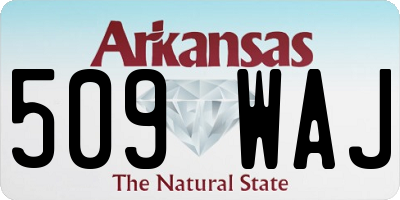 AR license plate 509WAJ