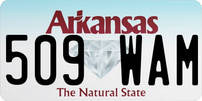 AR license plate 509WAM