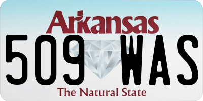AR license plate 509WAS