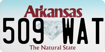 AR license plate 509WAT