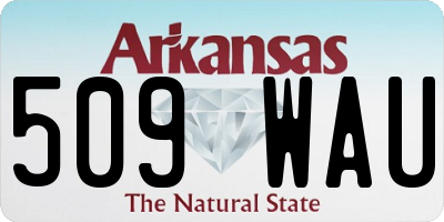 AR license plate 509WAU