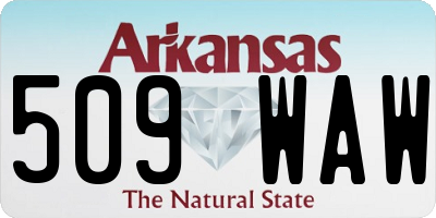 AR license plate 509WAW