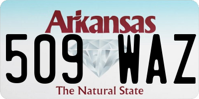 AR license plate 509WAZ