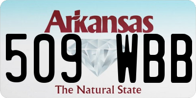 AR license plate 509WBB