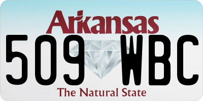 AR license plate 509WBC