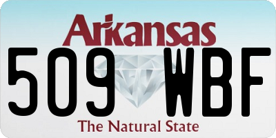 AR license plate 509WBF