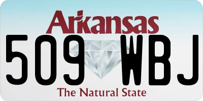 AR license plate 509WBJ