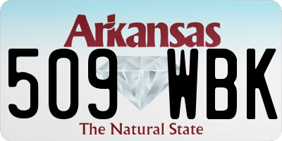 AR license plate 509WBK