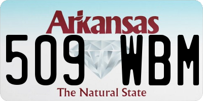AR license plate 509WBM