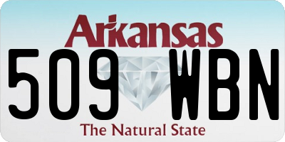 AR license plate 509WBN