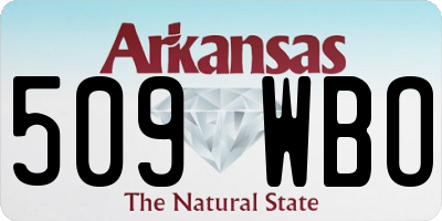 AR license plate 509WBO
