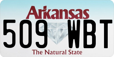 AR license plate 509WBT