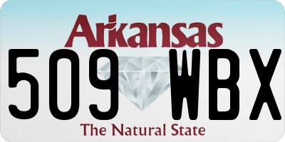 AR license plate 509WBX
