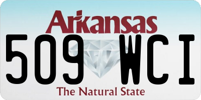 AR license plate 509WCI