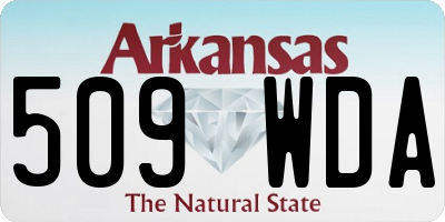 AR license plate 509WDA