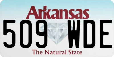 AR license plate 509WDE