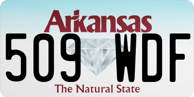AR license plate 509WDF