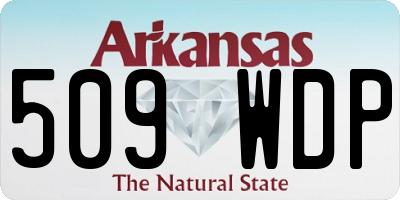AR license plate 509WDP