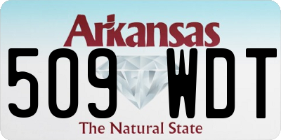 AR license plate 509WDT