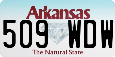 AR license plate 509WDW