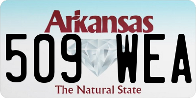 AR license plate 509WEA