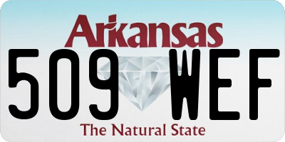 AR license plate 509WEF